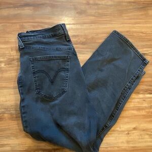 Levi's Women's Straight Leg Jeans - Dark Blue